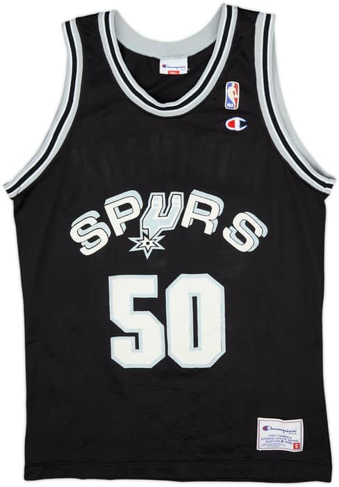 1991-95 San Antonio Spurs Robinson #50 Champion Away Jersey - 6/10 - (S)