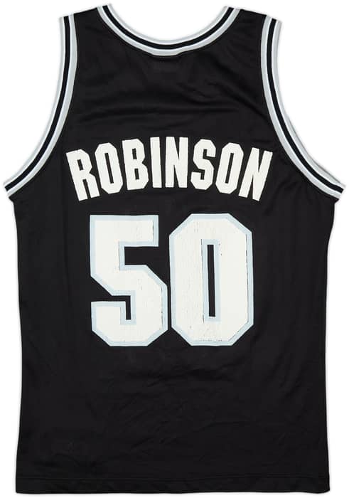 1991-95 San Antonio Spurs Robinson #50 Champion Away Jersey - 6/10 - (S)