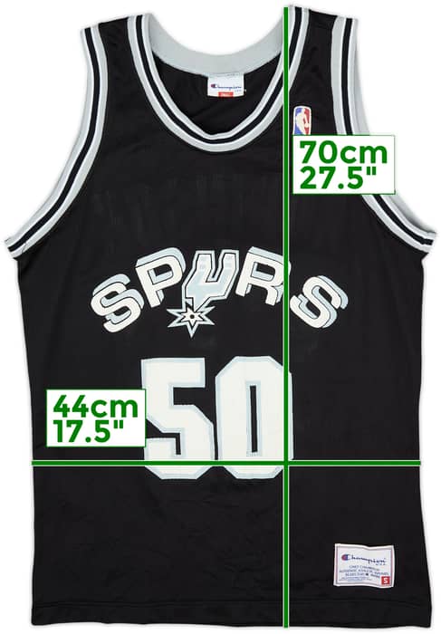1991-95 San Antonio Spurs Robinson #50 Champion Away Jersey - 6/10 - (S)