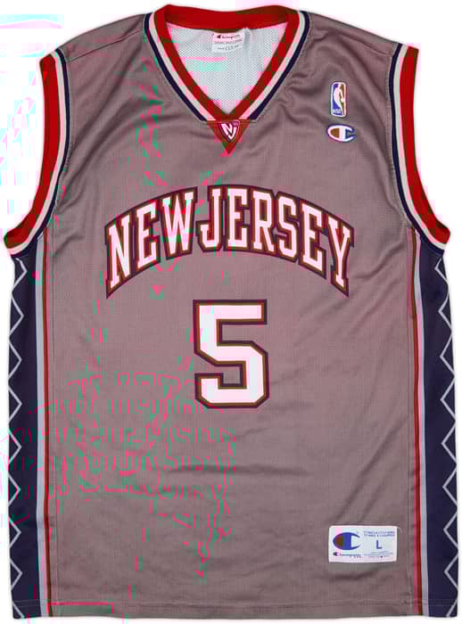 2001-05 New Jersey Nets Kidd #5 Champion Alternate Jersey - 9/10 - (L)