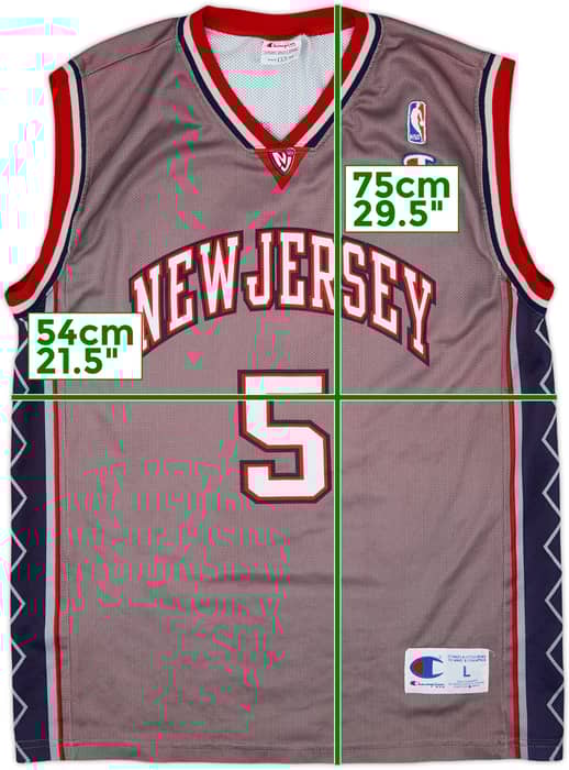 2001-05 New Jersey Nets Kidd #5 Champion Alternate Jersey - 9/10 - (L)