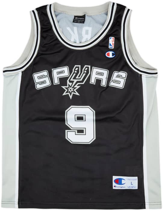 2002-10 San Antonio Spurs Parker #9 Champion Away Jersey - 9/10 - (L)