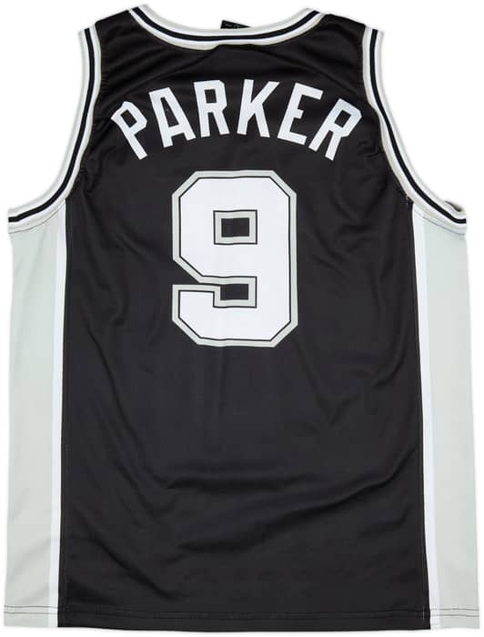 2002-10 San Antonio Spurs Parker #9 Champion Away Jersey - 9/10 - (L)