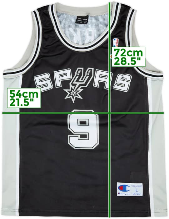 2002-10 San Antonio Spurs Parker #9 Champion Away Jersey - 9/10 - (L)