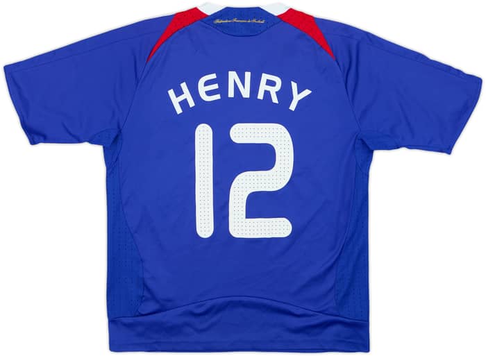 2007-08 France Home Shirt Henry #12 - 7/10 - (M.Boys)