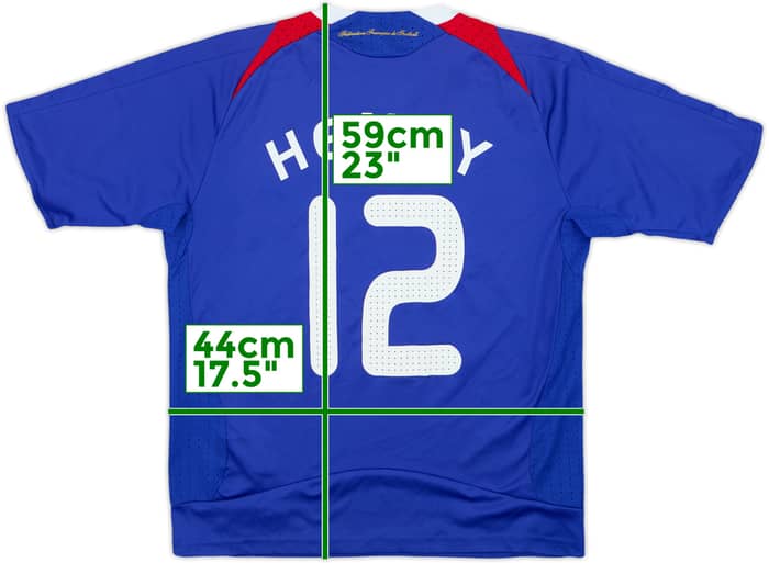 2007-08 France Home Shirt Henry #12 - 7/10 - (M.Boys)