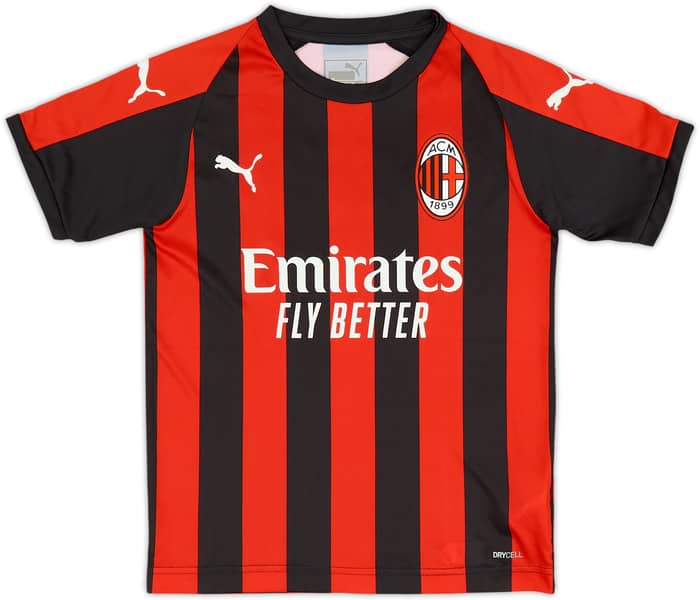 2018-19 AC Milan Basic Home Shirt - 9/10 - (S.Boys)