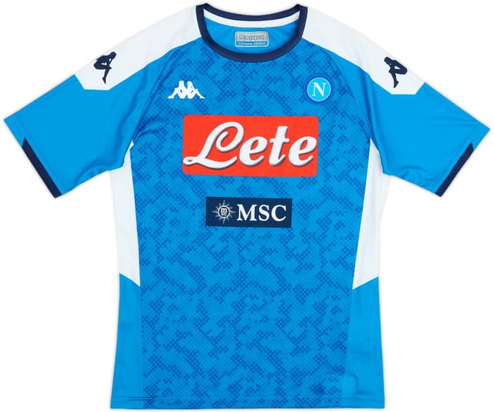 2019-20 Napoli Basic Home Shirt - 7/10 - (M.Boys)