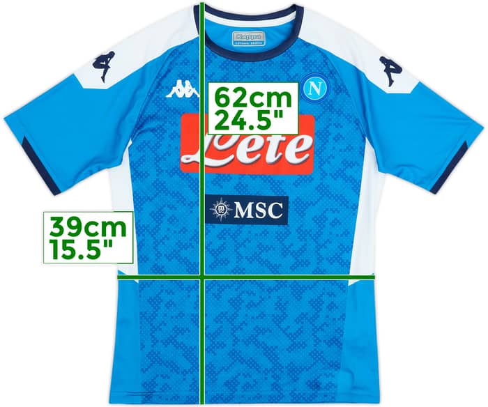 2019-20 Napoli Basic Home Shirt - 7/10 - (M.Boys)