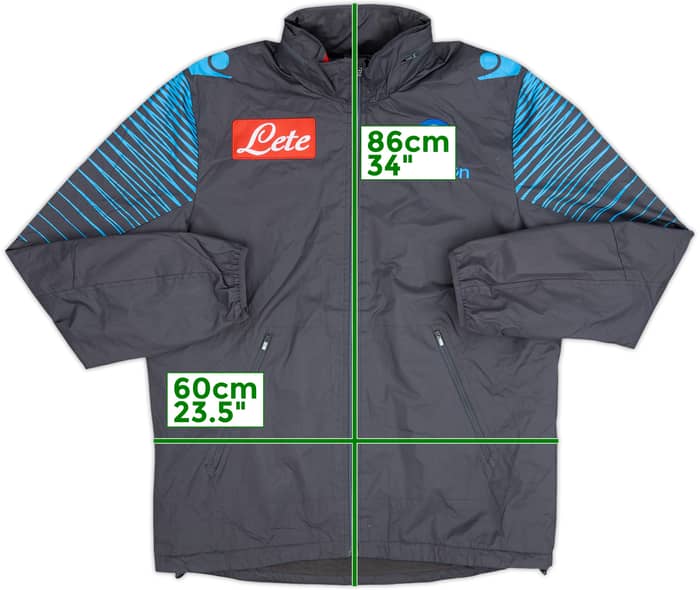 2013-14 Napoli Macron Track Jacket - 8/10 - (XL)