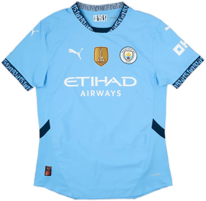 2024-25 Manchester City Authentic Home Shirt Haaland #9 - 7/10 - (M)