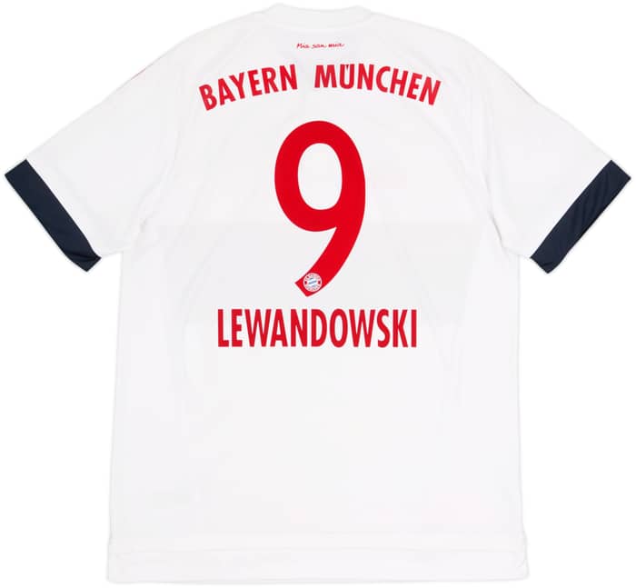 2015-16 Bayern Munich Away Shirt Lewandowski #9 - 8/10 - (L)