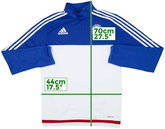 2015-16 Chelsea adidas 1/4 Zip Drill Top - 6/10 - (XS)