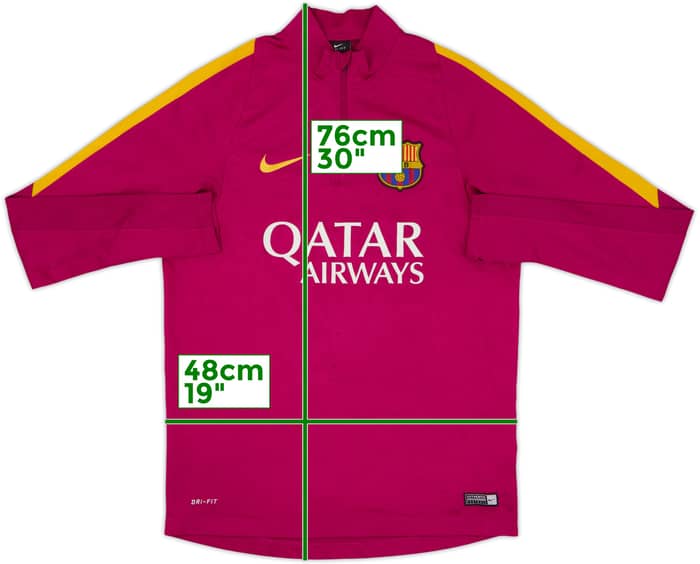 2016-17 Barcelona Nike 1/4 Zip Training Top - 3/10 - (M)