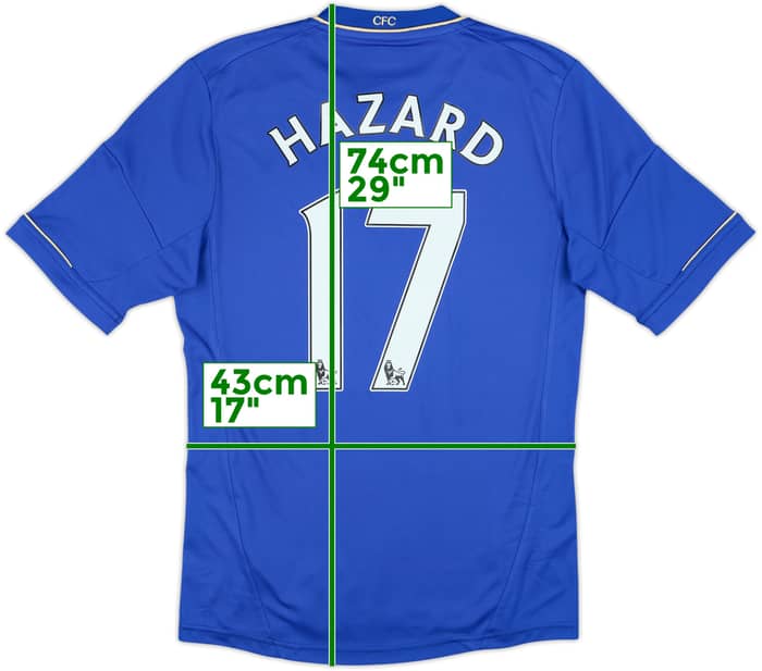 2012-13 Chelsea Home Shirt Hazard #17 - 10/10 - (S)