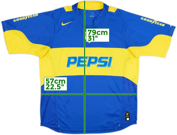 2004-05 Boca Juniors Home Shirt #7 - 9/10 - (XL)