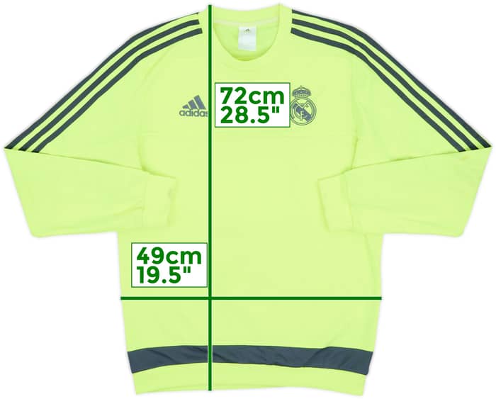 2015-16 Real Madrid adidas Sweat Top - 5/10 - (S)