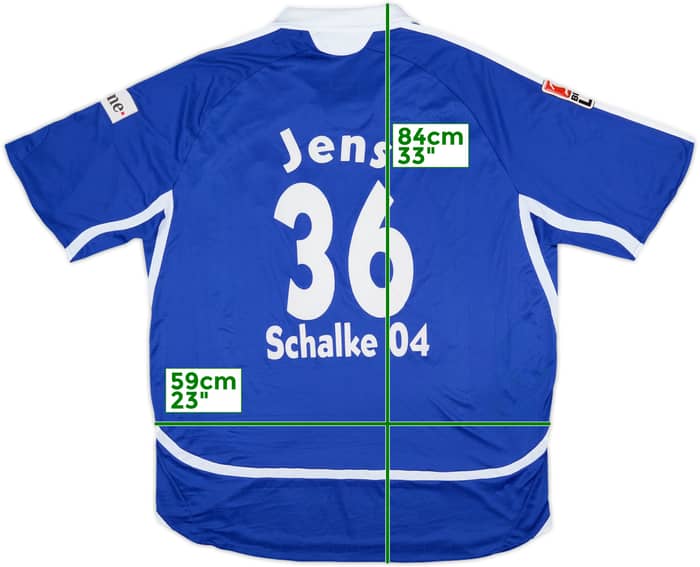 2007-08 Schalke Home Shirt Jens #36 - 4/10 - (XXL)
