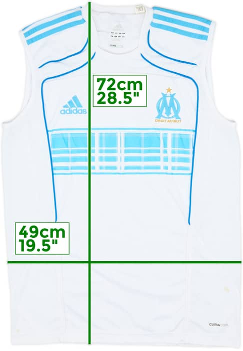 2010-11 Olympique Marseille adidas Training Vest - 7/10 - (M/L)