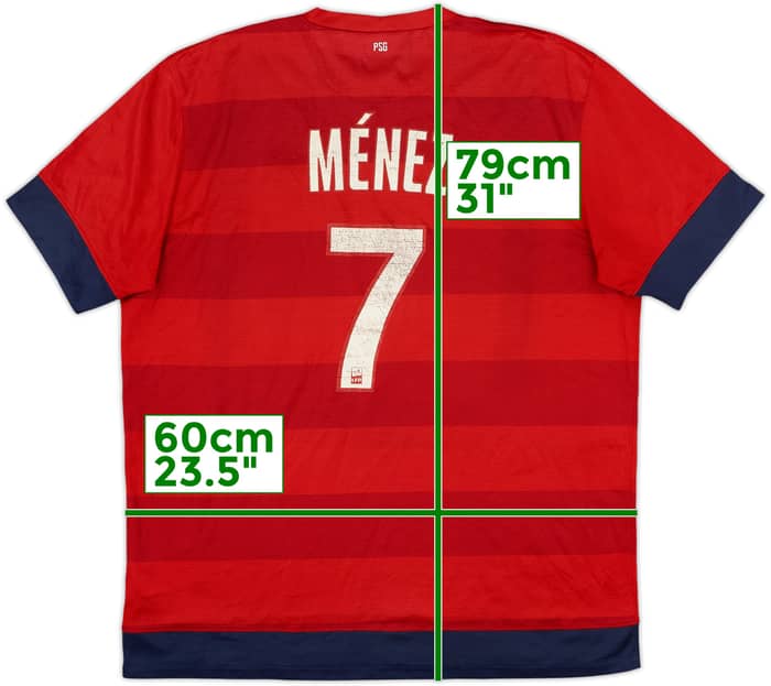 2012-13 Paris Saint-Germain Away Shirt Menez #7 - 5/10 - (XL)