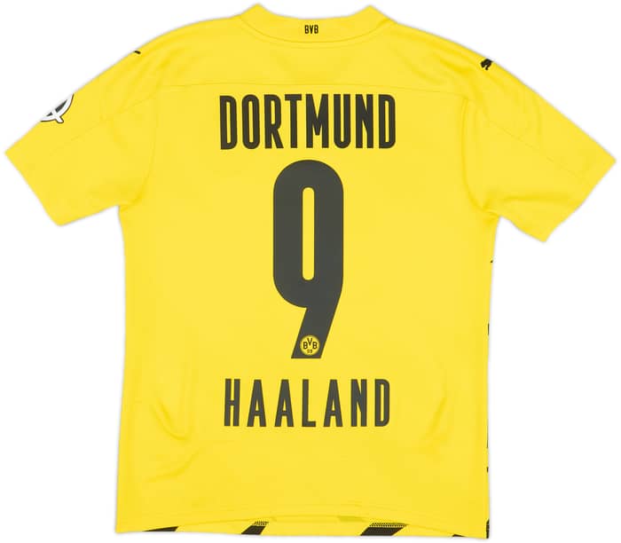 2020-21 Borussia Dortmund Home Shirt Haaland #9 - 6/10 - (S)