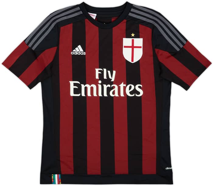 2015-16 AC Milan Home Shirt Balotelli #45 - 10/10 - (XL.Boys)