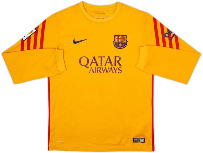 2015-16 Barcelona GK Shirt - 7/10 - (L.Boys)