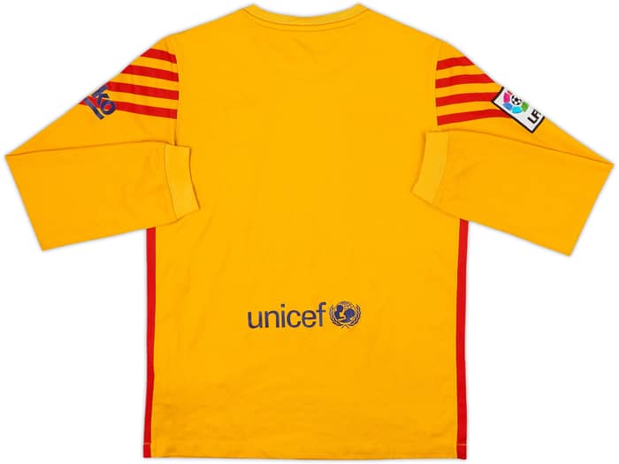 2015-16 Barcelona GK Shirt - 7/10 - (L.Boys)