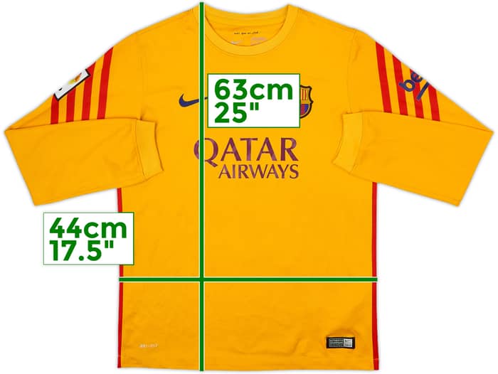 2015-16 Barcelona GK Shirt - 7/10 - (L.Boys)