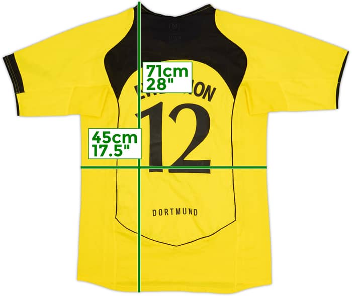 2004-05 Borussia Dortmund Home Shirt Ewerthon #12 - 8/10 - (XL.Boys)
