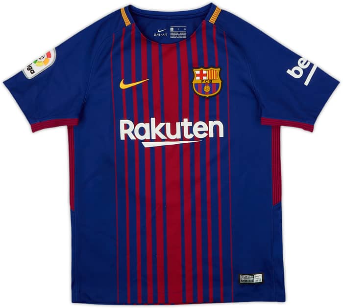 2017-18 Barcelona Home Shirt - 9/10 - (S.Boys)