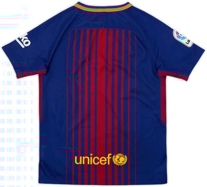 2017-18 Barcelona Home Shirt - 9/10 - (S.Boys)