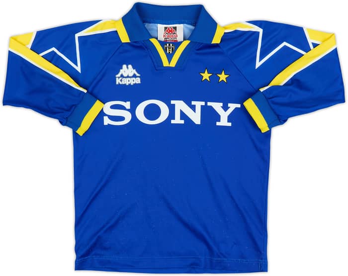 1996-97 Juventus Basic Away L/S Shirt - 7/10 - (M.Boys)