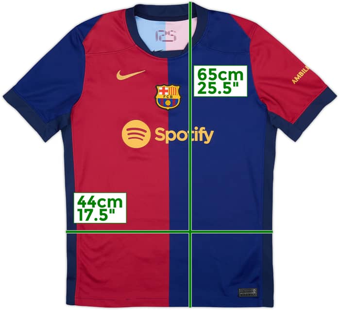 2024-25 Barcelona Home Shirt - 8/10 - (XL.Boys)