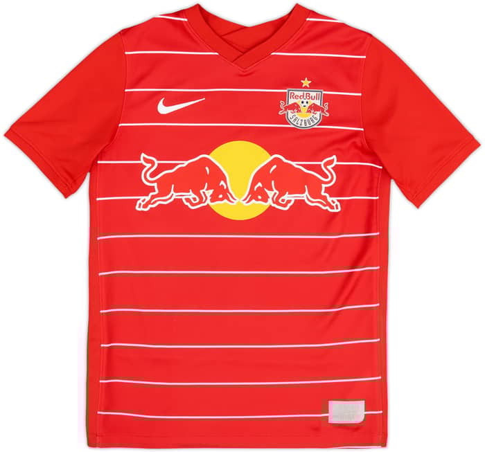 2021-22 Red Bull Salzburg Home Shirt - 10/10 - (L.Boys)