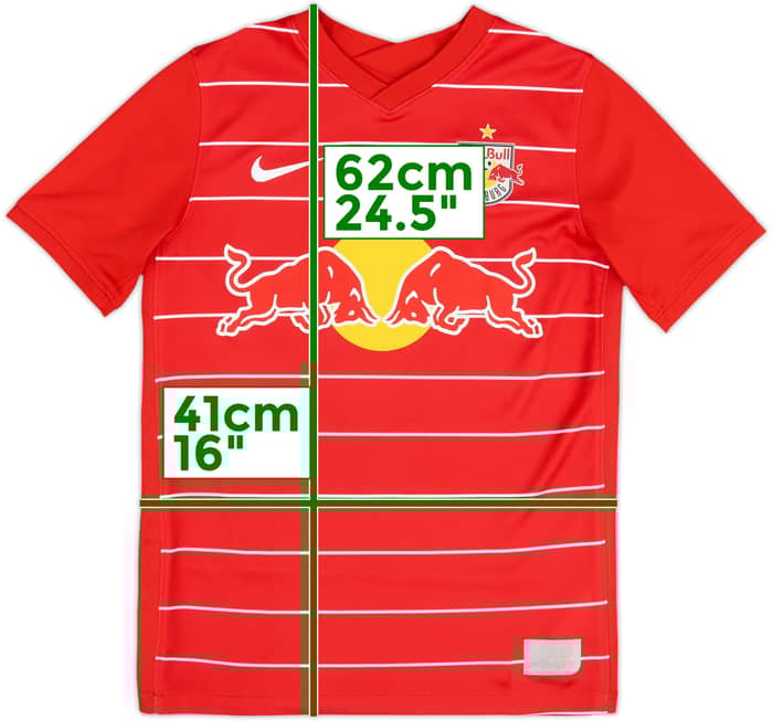 2021-22 Red Bull Salzburg Home Shirt - 10/10 - (L.Boys)