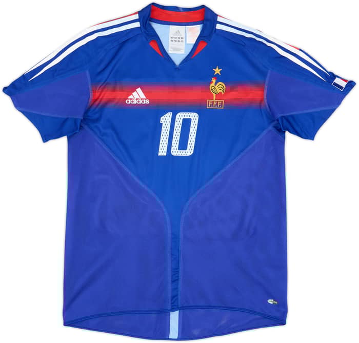 2004-06 France Home Shirt Zidane #10 - 8/10 - (XL.Boys)