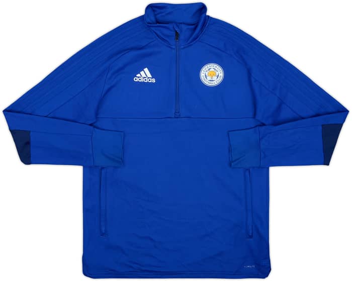 2018-19 Leicester City Staff Issue adidas 1/4 Zip Drill Top - 8/10 - (L.Boys)