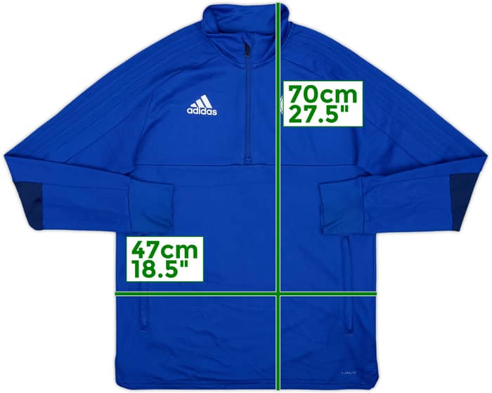 2018-19 Leicester City Staff Issue adidas 1/4 Zip Drill Top - 8/10 - (L.Boys)