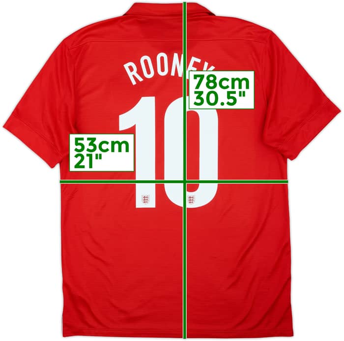 2013 England Away 150th Anniversary Shirt Rooney #10 - 5/10 - (L)