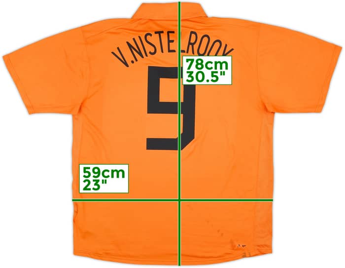 2006-08 Netherlands Home Shirt V.Nistelrooy #9 - 6/10 - (XL)