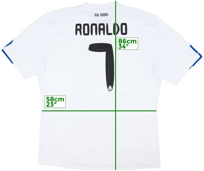 2010-11 Real Madrid Home Shirt Ronaldo #7 - 5/10 - (XXL)