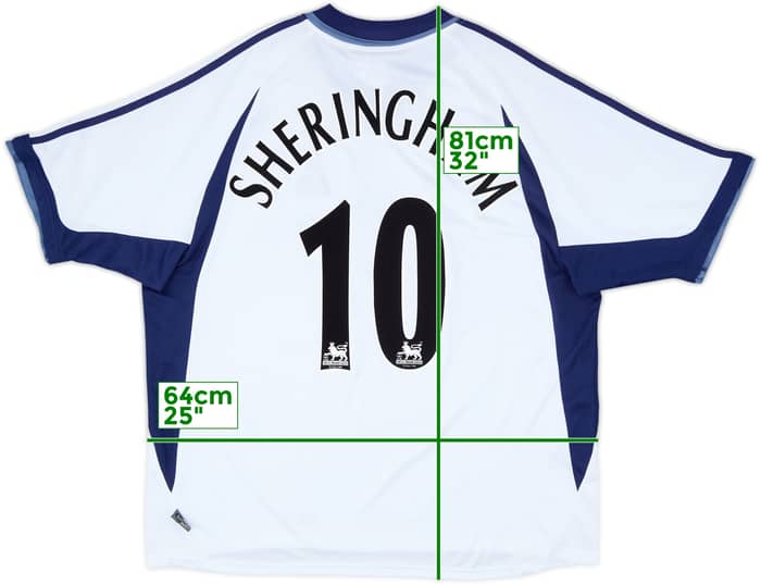 2001-02 Tottenham Home Shirt Sheringham #10 - 6/10 - (XL)