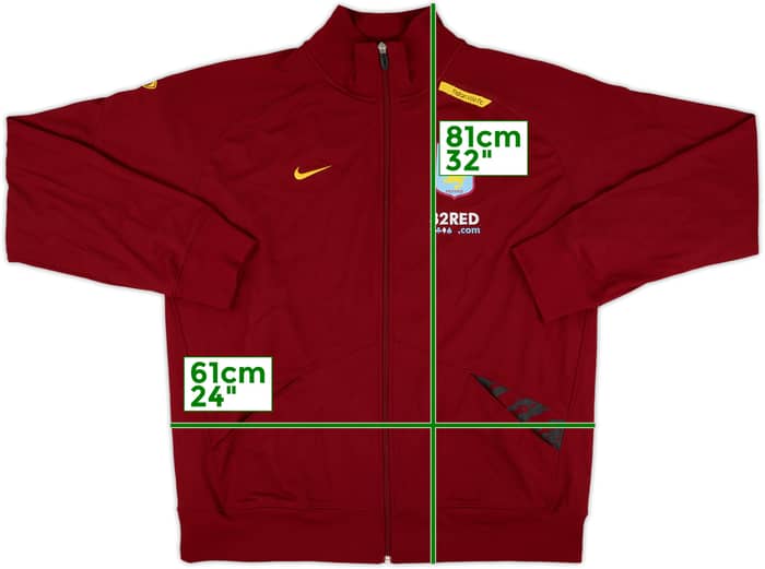 2007-08 Aston Villa Nike Track Jacket - 8/10 - (XXL)