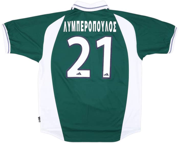 2002-03 Panathinaikos Home Shirt Liberopoulos #21 - 8/10 - (XL)