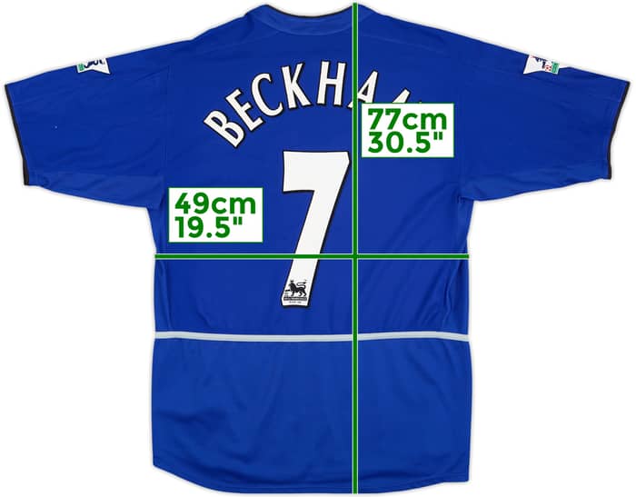 2002-03 Manchester United Third Shirt Beckham #7 - 6/10 - (M)