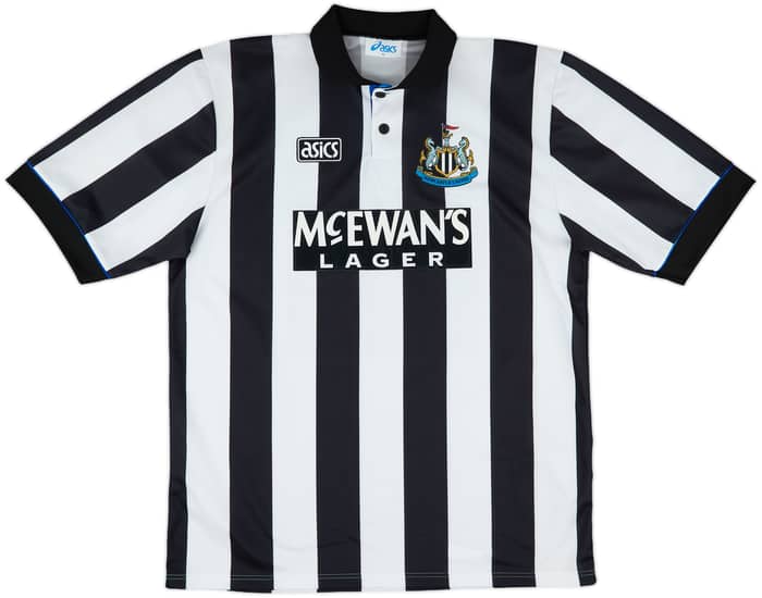 1993-95 Newcastle Home Shirt Cole #9 - 10/10 - (L)