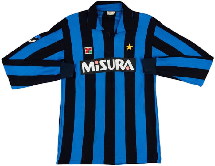 1983-86 Inter Milan Match Issue Signed Home L/S Shirt #15