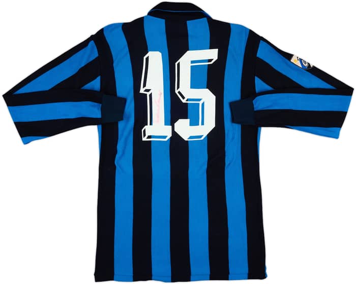 1983-86 Inter Milan Match Issue Signed Home L/S Shirt #15
