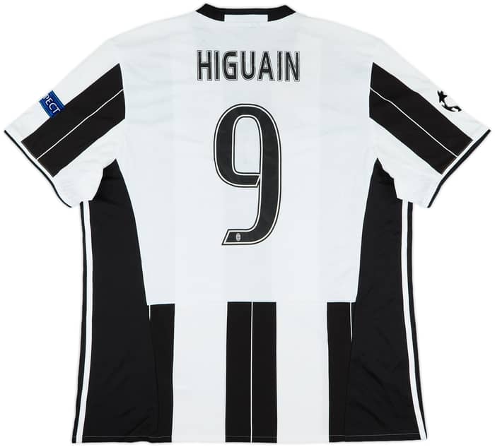 2016-17 Juventus Home Shirt Higuain #9 - 6/10 - (XL)